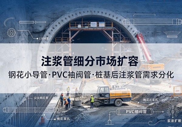 和平注浆管细分市场扩容，隧道钢花小导管、PVC 袖阀管、桩基后注浆管需求分化